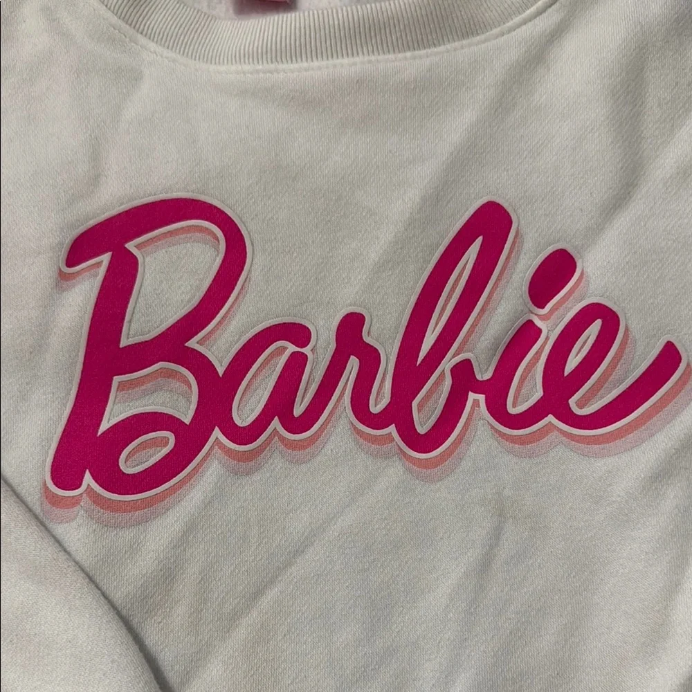GAP Barbie White Sweatshirt size medium 8/9 - Picture 2 of 13